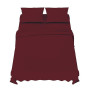 Dreamzie Parure de Lit 140x200 cm - 4 Pièces en Microfibre - Drap Housse 140x200 cm - Drap Plat 2 Personnes 220x270 cm - 2 Taie