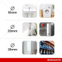 BOOPARTS - Ébavureur Multicouche Ø16-20-26 mm | Calibreur pour Tubes Multicouches, PER et PEX | Outil de Calibrage et Ébavurage