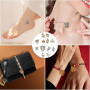 FINEASY 200 Pièces Breloques Charms, Breloque pour Bracelet, Charms pour Bracelet, Breloques Mixtes, Breloques Bracelet pour Bij