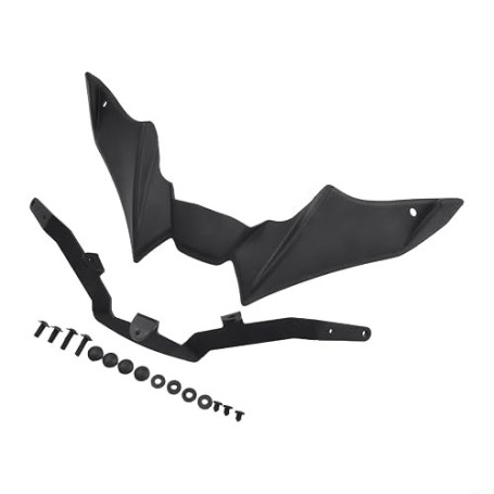 Hosrivae Aileron fixe de moto pour MT-09 et MT-09 (2021-2023), aspect fibre de carbone ABS, déflecteur aérodynamique à montage a