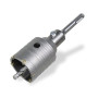 CCLIFE Scie à Cloche Trépan Couronne Carotteuse à Sec Ø 82 mm avec adaptateur SDS plus pour Maçonnerie et Béton