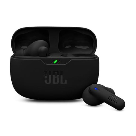 JBL Wave Beam 2, Écouteurs sans Fil Bluetooth, réduction de Bruit, 40 Heures d'autonomie, Son JBL Pure Bass, Technologie Smart A
