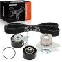 Frankberg Kit de Courroie de Distribution Pompe à eau Essence Compatible avec 206 SW 2E/K 1.4L 2003-2008 207 WA WC 1.4L 2006-201
