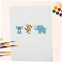 PLAFOPE 100 Feuilles de Papier Aquarelle pour Dessin Denfants Épaisseur 16 k pour Lexpression Artistique