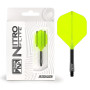 RED DRAGON Darts – Nitro Flite Système intégré de vol et d'arbre – No.2 Forme et design - Disponible en Court, intermédiaire et 