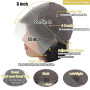 Perruque Femme Naturelle 13x6 HD Lace Front Wigs Human Hair 20 Pouces,180% Density Straight Perruque Cheveux Humain Pre Plucked