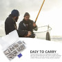 XSHAO 50 PCS Plomb Peche Mer, Poids de Pêche 5 g/ 10 g/ 15 g/ 20 g/ 30 g/ 40 g avec Boîte de Rangement pour Plein Air et Pêche e