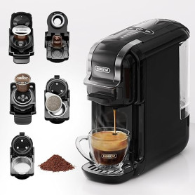 HIBREW H2B Machine à café pour expresso, boissons chaudes et froides, infusion froide, or chaud, 5 en 1, multi-capsules, poudre,
