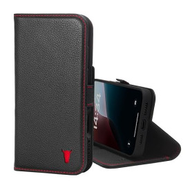 TORRO Coque Compatible avec iPhone 16 Pro Max – Étui Portefeuille en Cuir Véritable avec Béquille et Porte-Cartes (Compatible av