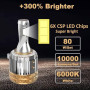 SageSunny Ampoules LED H7 pour phares de Golf MK7 MK6 R GTI 80W 10000LM 6000K Blanc Canbus Sans erreur LED H7 pour feux de crois