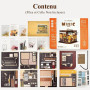 BenBen Puzzle 3D Café Magique, DIY Maquette Adulte Puzzle 3D Miniature Maison Miniature à Construire Décoration Livre Bibliothèq