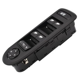 Arotzelox Interrupteur de commande lève-vitre électrique 96644915XT pour 308 508 C5 (Sans fonction de rabattement des rétroviseu