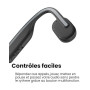 SHOKZ OpenMove Casque à Conduction osseuse, écouteurs Bluetooth 5.1 à Oreilles Libres, Son Clair, 6h Batterie, léger 29g, IP55,