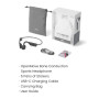 SHOKZ OpenMove Casque à Conduction osseuse, écouteurs Bluetooth 5.1 à Oreilles Libres, Son Clair, 6h Batterie, léger 29g, IP55,