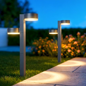 LakiHomi Lampes solaires 2 en 1 pour extérieur, avec 24 LED super lumineuses, étanches, marche/arrêt automatique, décoration de 