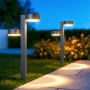 LakiHomi Lampes solaires 2 en 1 pour extérieur, avec 24 LED super lumineuses, étanches, marche/arrêt automatique, décoration de 