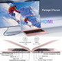 Ordinateur Portable 14 Pouces Celeron N5095 Win11 Pro 8Go RAM 256Go SSD Extension1To 5G WiFi 1920x1080 FHD PC Portable avec Sour