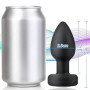 Vibrateur Anal Plug En Silicone Avec Base Lumineuse, Télécommande Sans Fil Rechargeable Butt Plug Anal Massager G-Spot Anus Stim