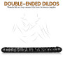 Gode Géant Réaliste Noir Double Pour Stimulateur Double Face Lesbien Anal Point G Sextoys Pour Femmes Hommes Couples Gode Longue