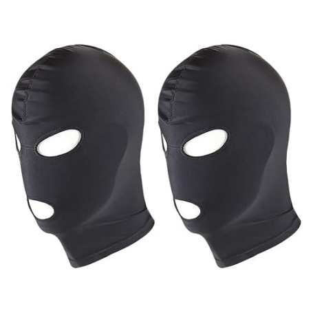 JIHUOO Lot de 2 masques ouverts pour les yeux ouverts, masque complet pour le visage, cagoule, ski, moto, cyclisme, protection U
