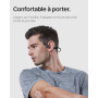 SHOKZ OpenRun Casque à Conduction osseuse, écouteurs Bluetooth Oreilles Libres pour Le Sport avec Micro, Casque sans Fil étanche