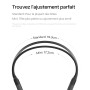 SHOKZ OpenRun Casque à Conduction osseuse, écouteurs Bluetooth Oreilles Libres pour Le Sport avec Micro, Casque sans Fil étanche