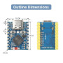 diymore pour ESP32-S3 Mini Module de Carte de développement WiFi Bluetooth Double cœur basé sur pour ESP32-S3