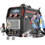 VEVOR Poste à Souder 5 en 1 Combiné CUT/TIG/Gas MIG/Flux MIG/MMA Découpeur Plasma sans Contact 50 A Machine Soudage Synergique 2