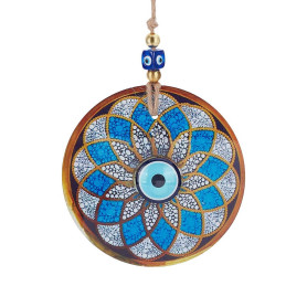 HOBBIESAY 1 ornement Mauvais Œil Breloque Mauvais Œil Décoration Murale à Suspendre Talisman Turc Contre le Mauvais Œil Décorati