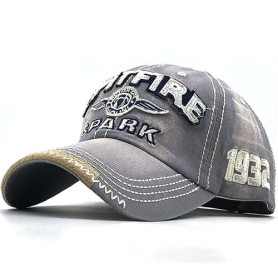 CheChury Casquette de Baseball Vintage Sport Denim Casquette Réglable Unisexe Jeans Chapeau Hip Hop Distressed Trucker Hat