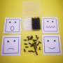 FANGZIDM 100 Pièces Yeux de Sécurité avec Rondelles de 6mm Yeux de Jouet en Plastique Noir pour Fabrication de poupées DIY Loisi