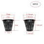 Vulevirtue 50 pcs Paniers Hydroponiques Plastique Pot,Réutilisable Panier Hydroponie,pour Hydroponique Fournitures Jardinage (No