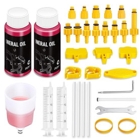 sealantkit Kit Purge Frein pour Shimano, TEKTRO, MAGURA Hydraulic Disc Series, Comprend 120 ML de Liquide de Frein Minéral et Un