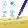 Lot de 30 recharges de rechange effaçables, compatibles avec Legami, pointe 0,7 mm, hauteur 13 cm, bleu, noir, rouge, vert, viol