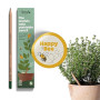 SproutWorld Happy Bee Edition | Crayon en graphite à planter | Capsule de graines d’ Herbes, Légumes & Fleurs pour abeilles, | B