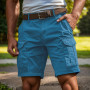 Générique Short Cargo Homme Bermuda Homme Shorts Et Bermudas Travail Coton Ceinture Elastique Boardshort Grande Taille Pantalon 
