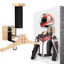 MidingChai Support Casque Moto, Porte Casque Moto Mural pour Accrocher Le Casque et la Veste de Moto au Mur, Support Mural pour