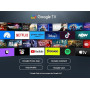 TCL 65V6C 65 Pouces Direct LED Smart TV 4K HDR Powered by Google (Dolby Audio, Motion Clarity, Compatible avec Google Assistant