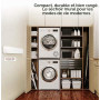 Step Up Etendoir à Linge - Fixation Murale - Rétractable - Étendoir à Linge Pliable pour l'intérieur ou l'extérieur - Économie d