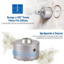 Gedlex Foret Beton 68mm, Scie Cloche Beton 100mm, Foret à Sec avec Tête de Meulage YG8, M22 Trépan Béton avec Queue Ronde 110mm