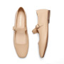 DREAM PAIRS Ballerines Femme Mary Jane à Bout Carré, Chaussures Plates Confortables à Enfiler pour Bureau, Travail, Sorties ou T