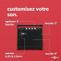 VISIONAMP Ampli pour Batterie Electronique & Clavier Portable 50W