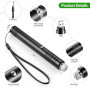 LANMAOMAN Lampe torche Mini rechargeable longue distance pour écrans TV/LED/LCD tactiques bureau/camping/astronomie/construction
