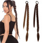KASESSS 2 Pièces Rajout Cheveux Tresses, 66 cm Longue Tresse Cheveux avec Élastique, Extension Cheveux Tresse à Tresser pour Fem