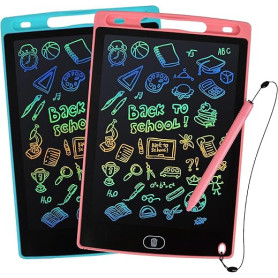 Kogabanny Tablette Dessin Enfant 2 Pièces 8.5 Pouces,Tablette d'écriture LCD pour 3-10 Ans Enfants Ardoise Magique,Jouet Educati