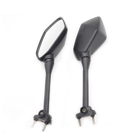 HANSWDEU Rétroviseur moto Xin pour Kawasaki Ninja 650R 09 2010 2011 2012 2013 2014 400R ER6F NINJA1000 Z1000SX Noir Smoke