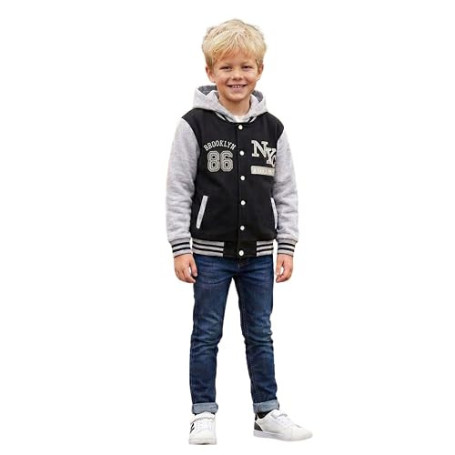 A2Z 4 Kids Enfants Filles Garcons Unisexe Baseball NY ATHLATIC Encapuchonné Veste Varsity Sweat À Capuche Âge 5-13 Ans