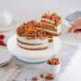 KOMUNJ Plateau tournant à gâteau rotatif à 360 °, Présentoir pour décorer et décorer des gâteaux