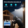 SEHMUA 4G LTE Caméra Solaire Extérieure avec Carte Sim, 2K HD IP Caméra de Surveillance sans Fil avec Panneau Solaire, Vision No