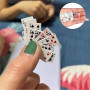 3 jeux de poker miniature, Jeux de Cartes, Mini Jeu de 54 Cartes, Jeux en classe et jeux en famille, Facile à transporter et ada